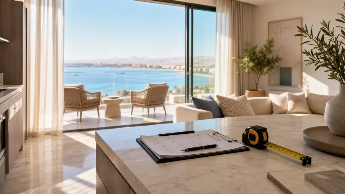 Viewing checklist for apartments in Hurghada