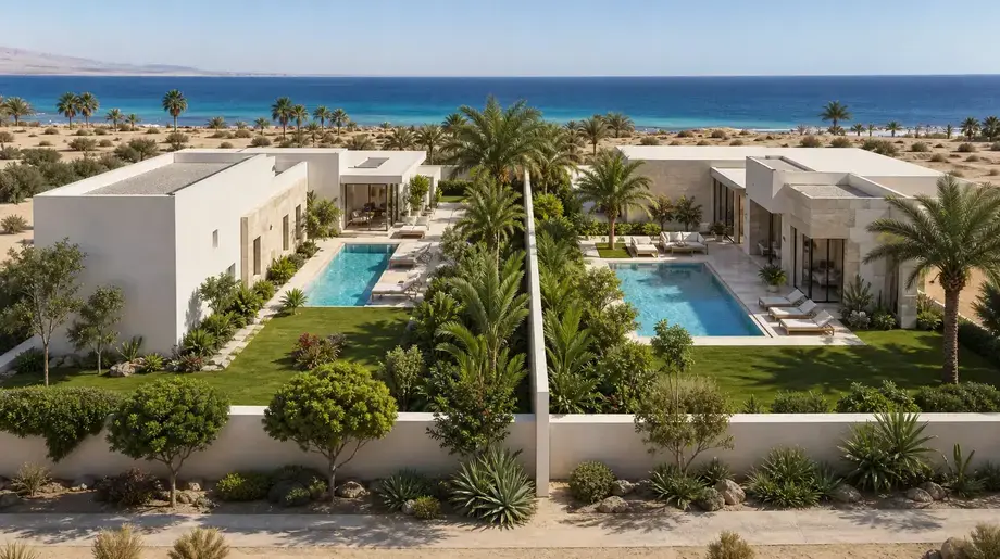 Moderne kleine private Villa in Hurghada mit Pool und 1.000 m² Privatbereich — Summerland New Hurghada